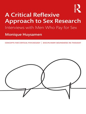 cover image of A Critical Reflexive Approach to Sex Research